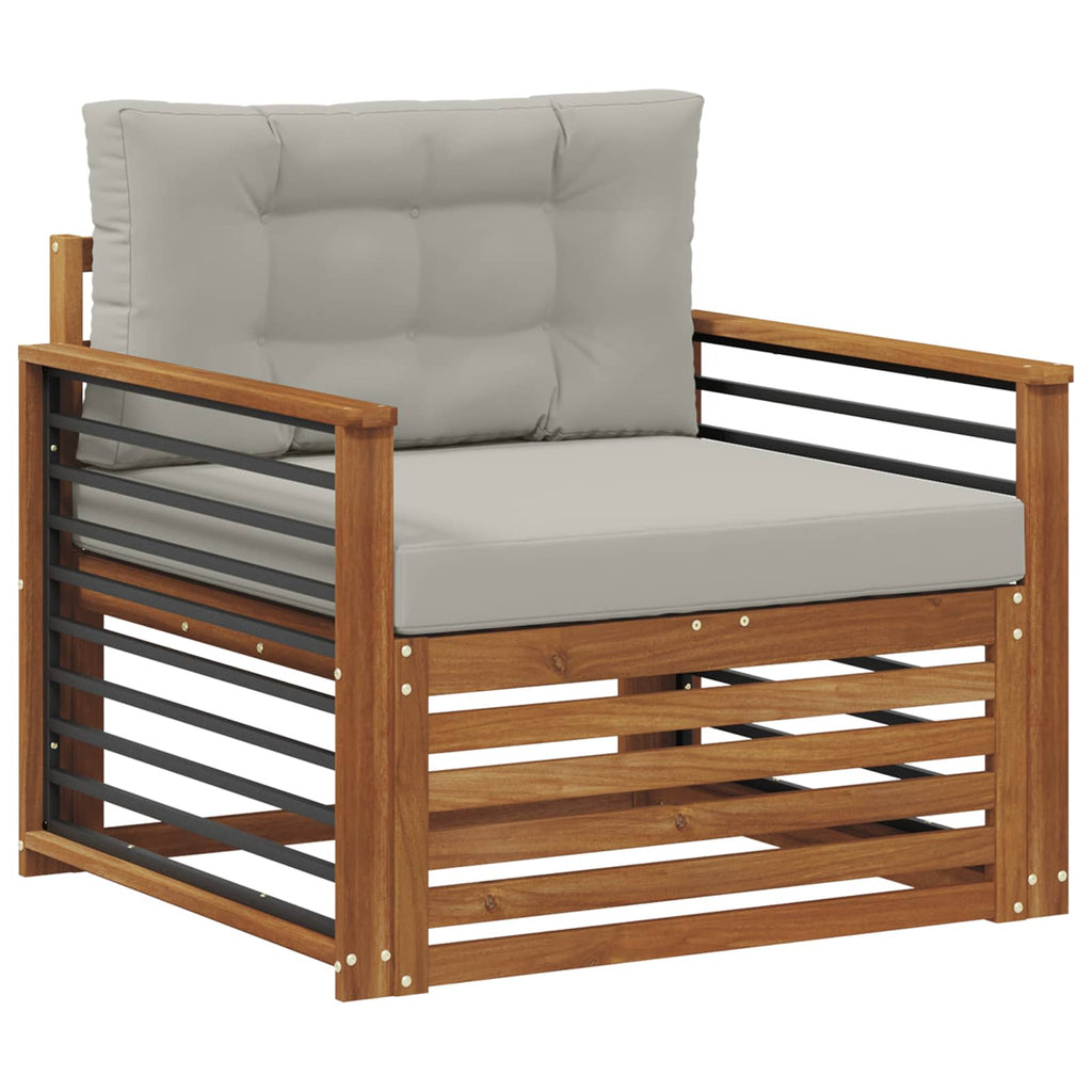 vidaXL Sofa na zewnątrz Lite drewno akacjowe i poliester