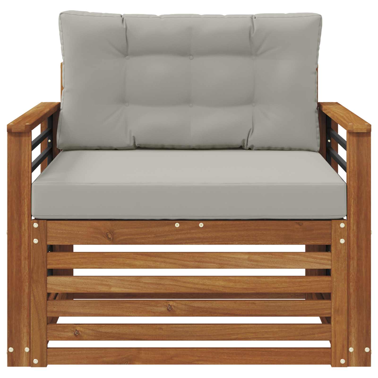vidaXL Sofa na zewnątrz Lite drewno akacjowe i poliester