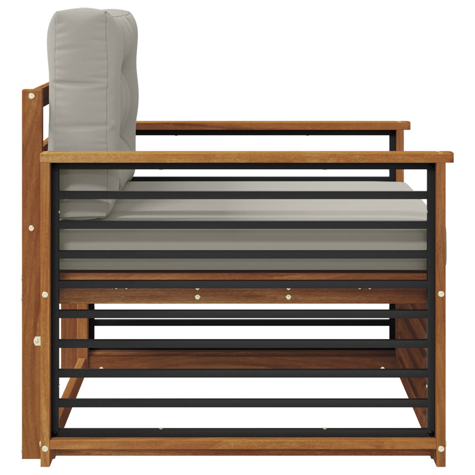 vidaXL Sofa na zewnątrz Lite drewno akacjowe i poliester