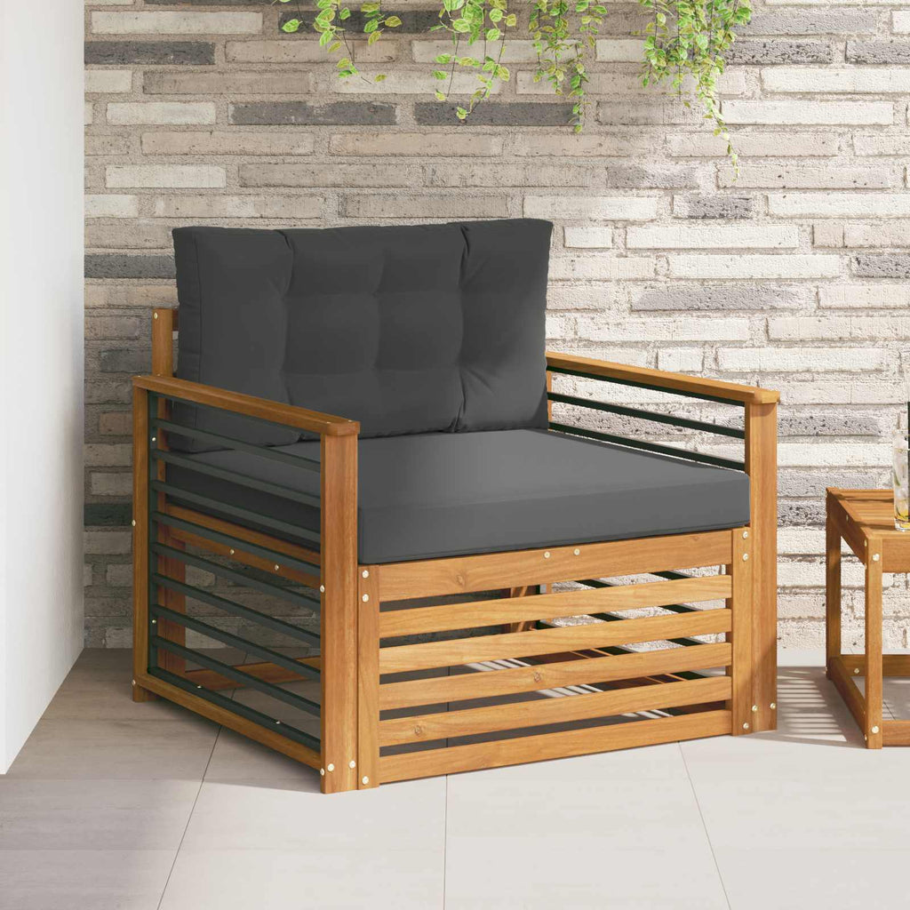 vidaXL Sofa na zewnątrz Lite drewno akacjowe i poliester