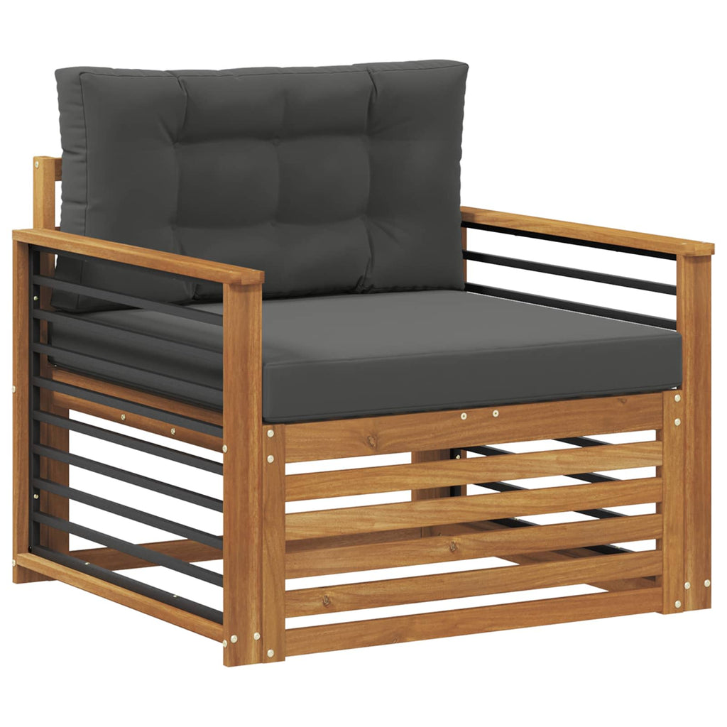 vidaXL Sofa na zewnątrz Lite drewno akacjowe i poliester