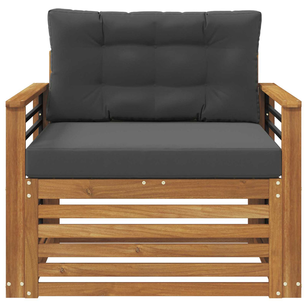 vidaXL Sofa na zewnątrz Lite drewno akacjowe i poliester