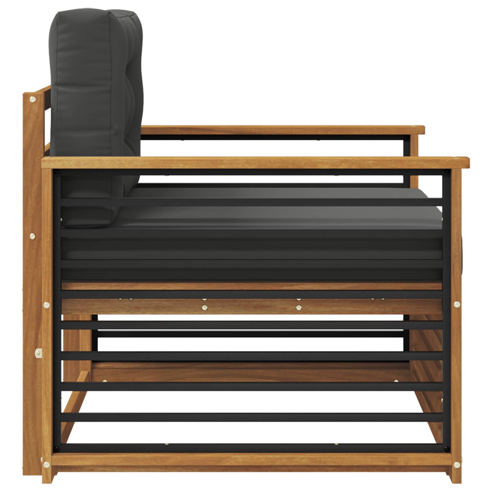 vidaXL Sofa na zewnątrz Lite drewno akacjowe i poliester