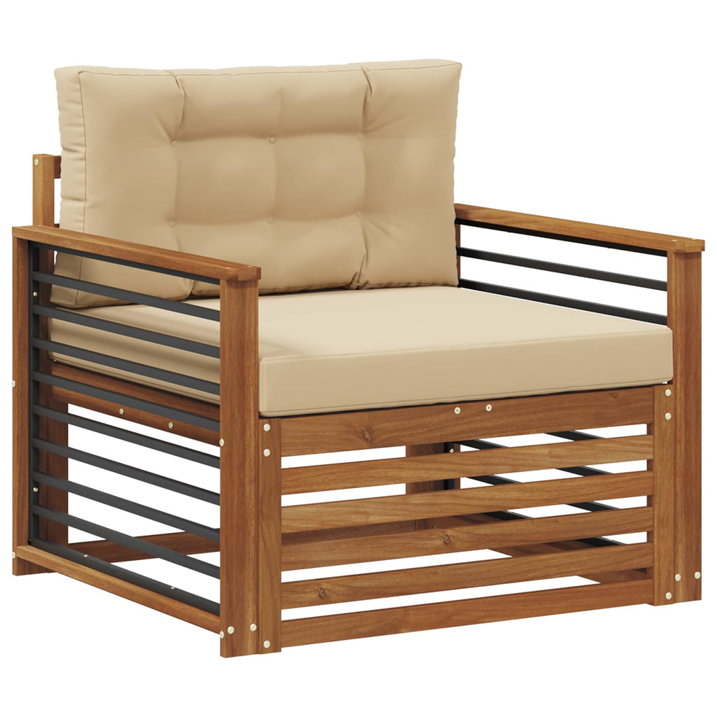 vidaXL Sofa na zewnątrz Lite drewno akacjowe i poliester