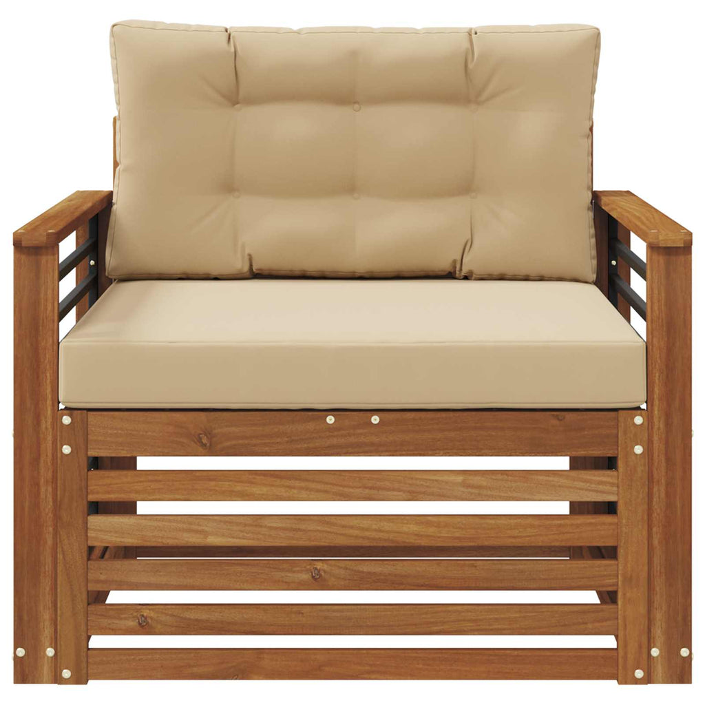 vidaXL Sofa na zewnątrz Lite drewno akacjowe i poliester