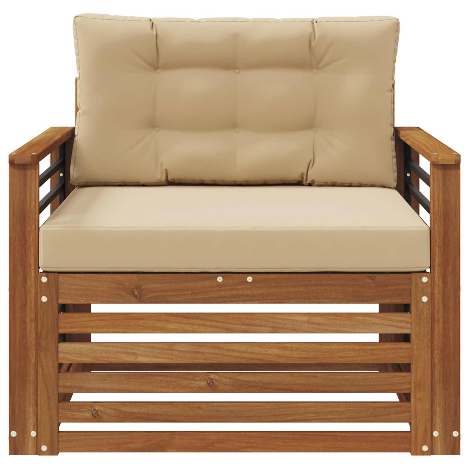 vidaXL Sofa na zewnątrz Lite drewno akacjowe i poliester