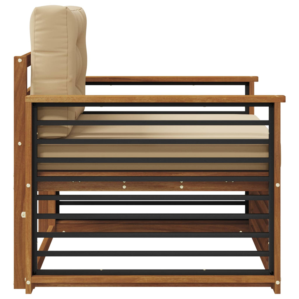 vidaXL Sofa na zewnątrz Lite drewno akacjowe i poliester