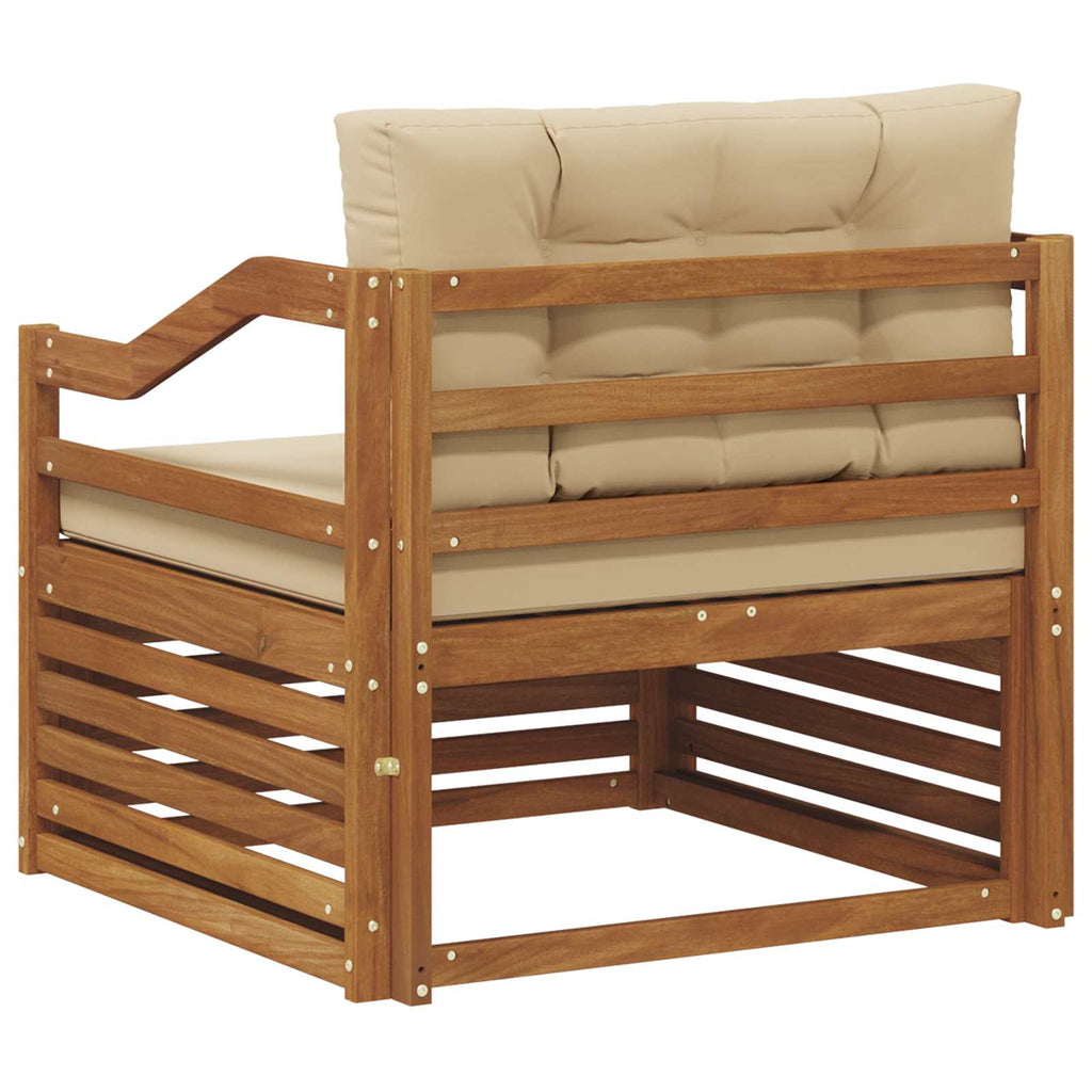 vidaXL Sofa na zewnątrz Naturalny i Beżowy