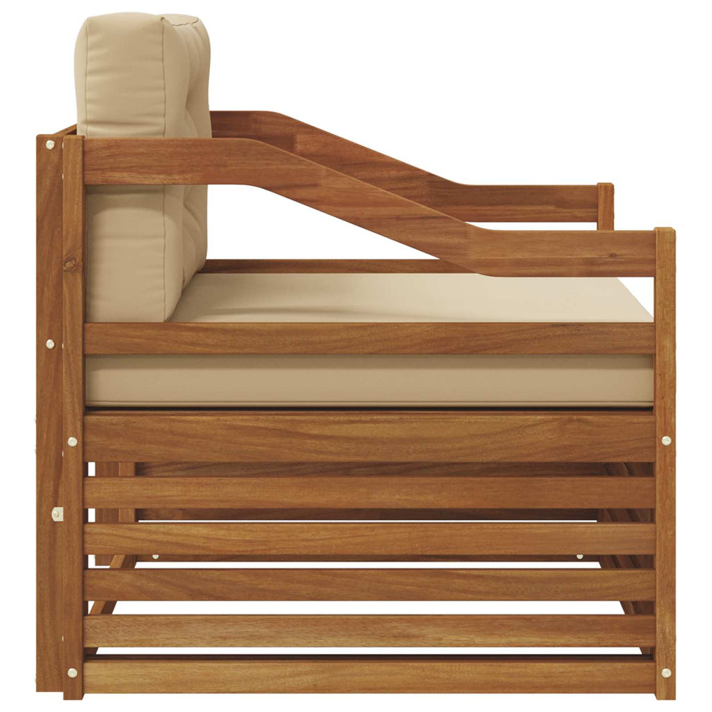 vidaXL Sofa na zewnątrz Naturalny i Beżowy