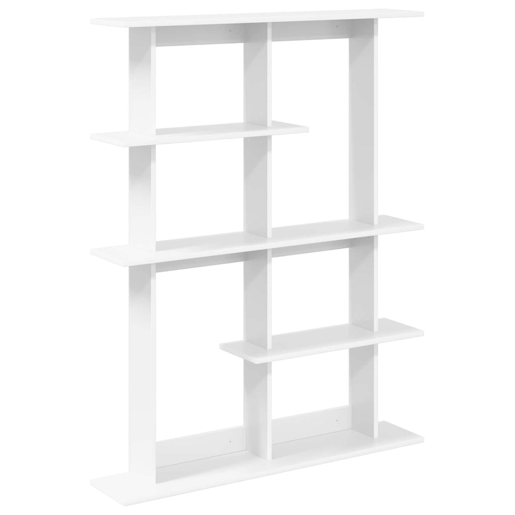 vidaXL Półka ścienna Biały 102 x 20 x 130 cm Drewno inżynieryjne