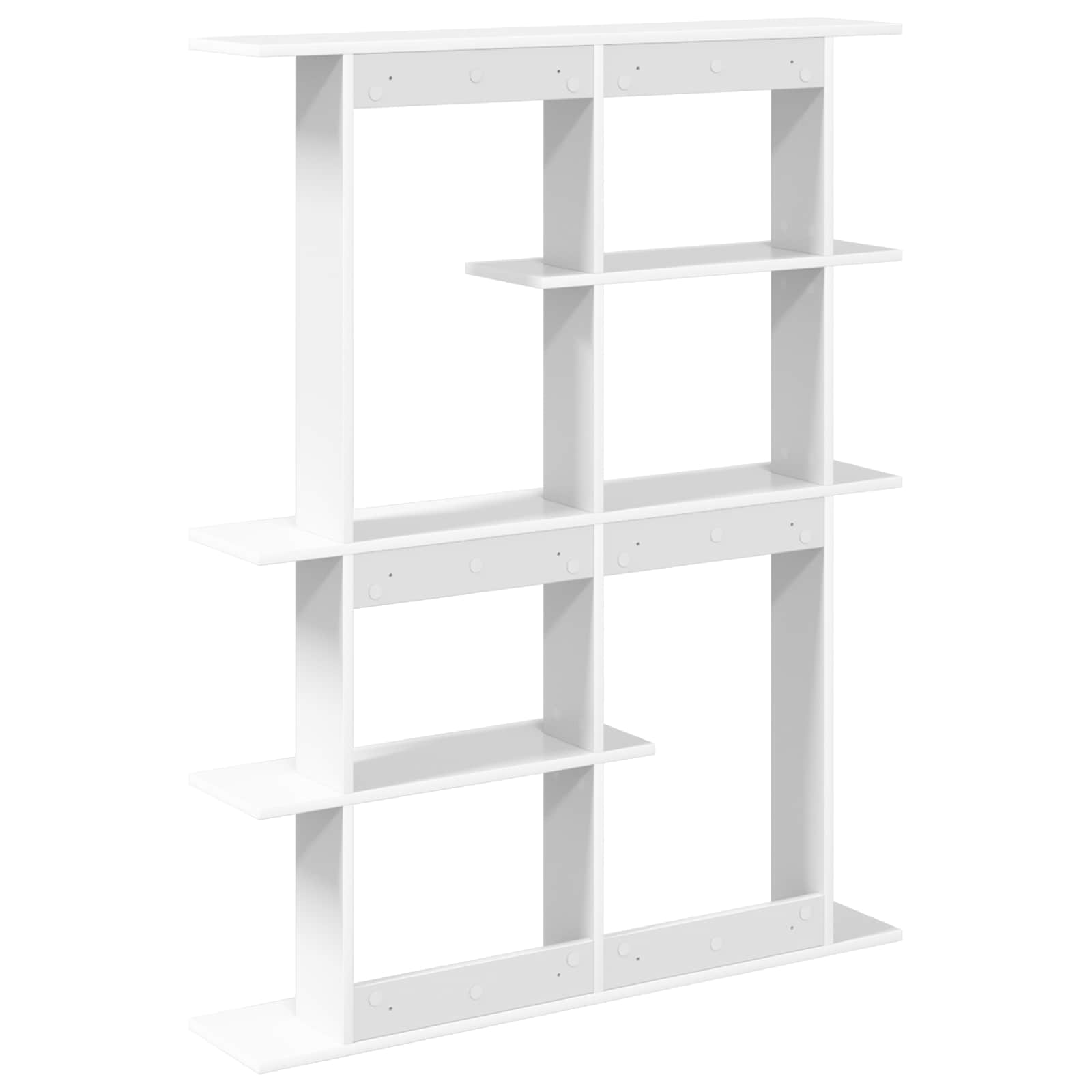 vidaXL Półka ścienna Biały 102 x 20 x 130 cm Drewno inżynieryjne