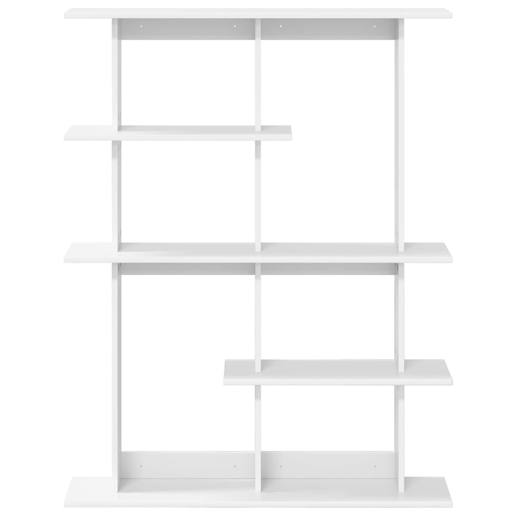 vidaXL Półka ścienna Biały 102 x 20 x 130 cm Drewno inżynieryjne