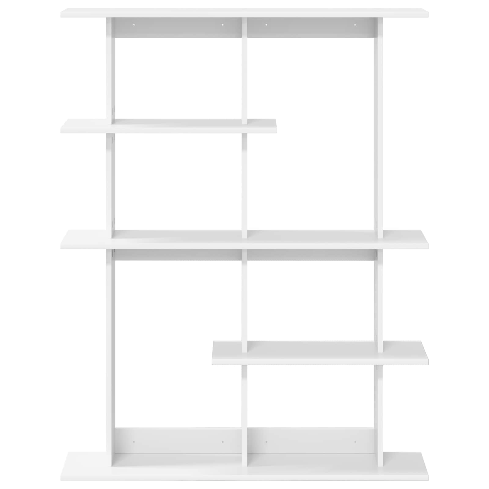 vidaXL Półka ścienna Biały 102 x 20 x 130 cm Drewno inżynieryjne