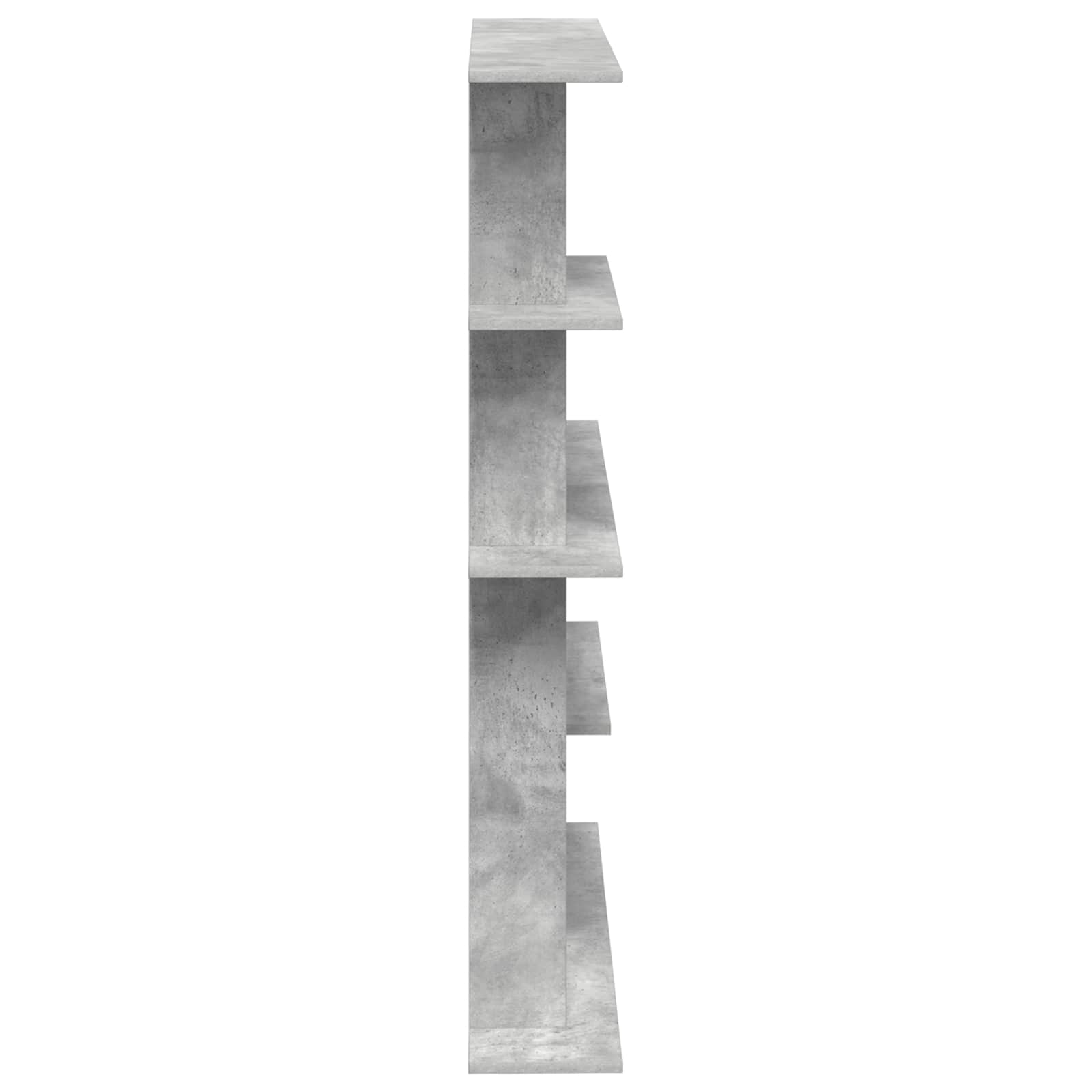 vidaXL Półka ścienna Betonowy szary 102 x 20 x 130 cm