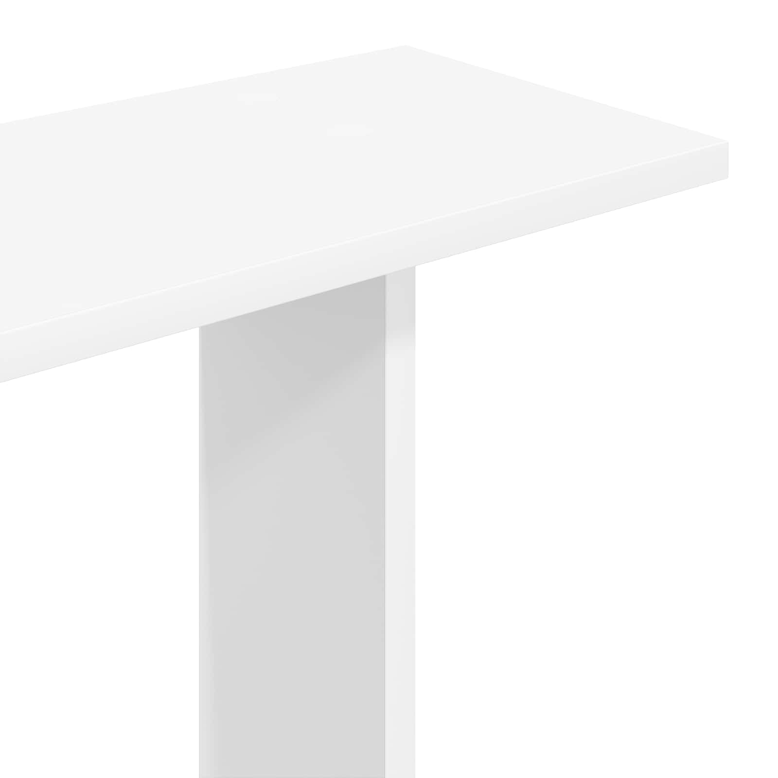 vidaXL Półka ścienna Biały 100 x 20 x 126 cm Drewno inżynieryjne