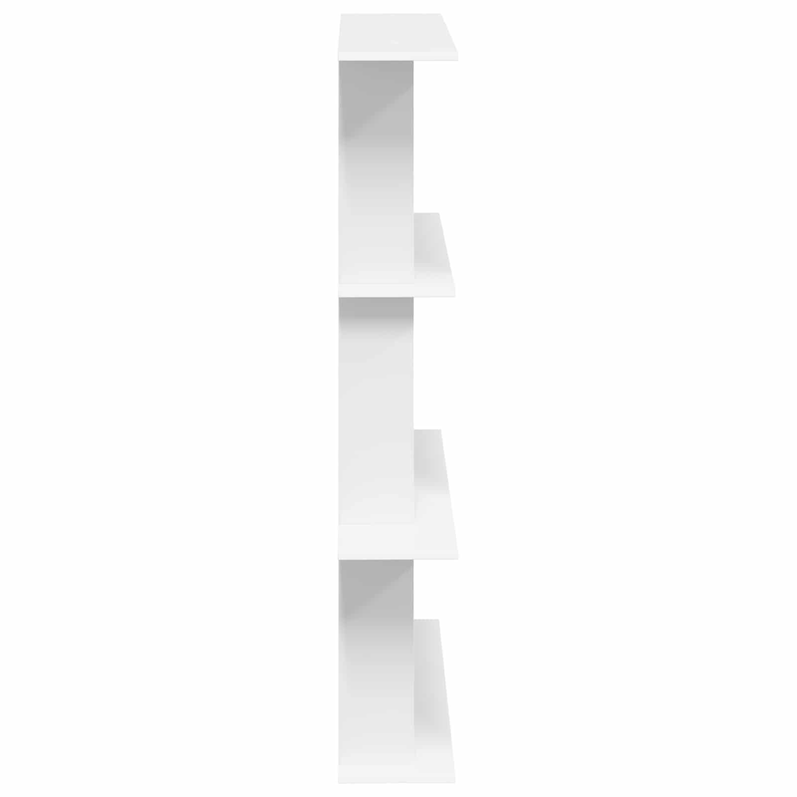vidaXL Półka ścienna Biały 100 x 20 x 126 cm Drewno inżynieryjne