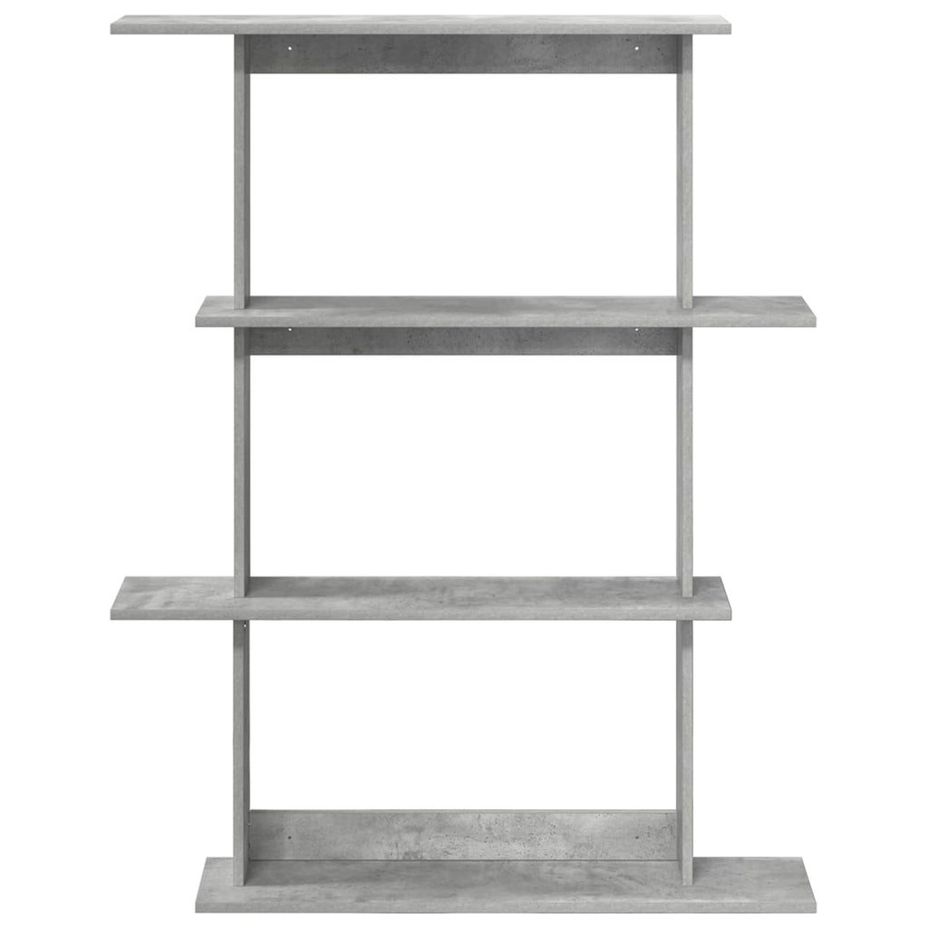vidaXL Półka ścienna Betonowy szary 100 x 20 x 126 cm