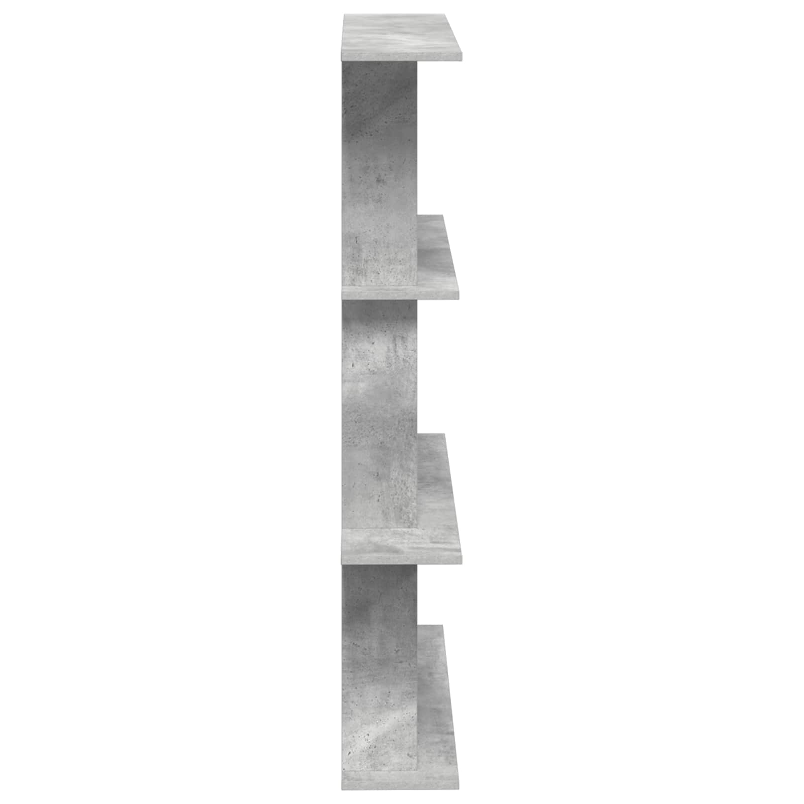 vidaXL Półka ścienna Betonowy szary 100 x 20 x 126 cm