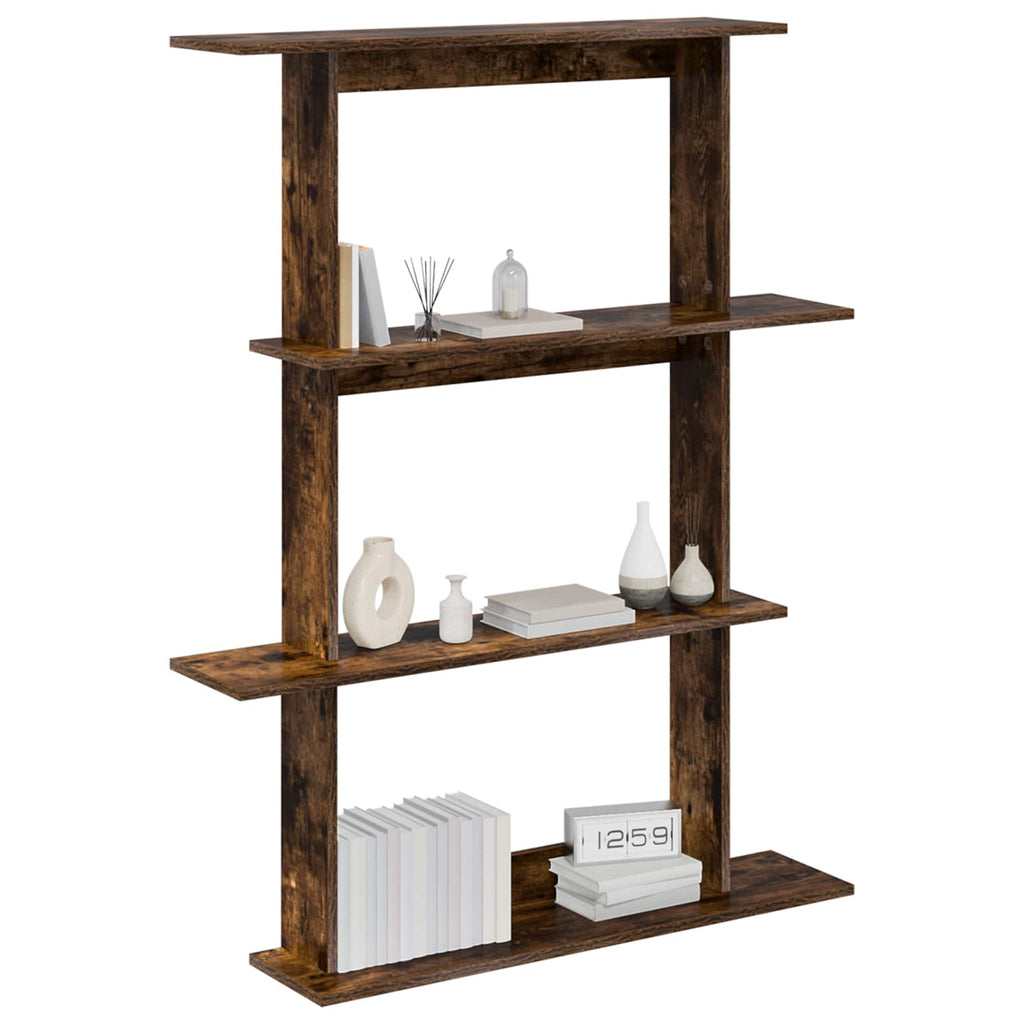 vidaXL Półka ścienna Dąb wędzony 100 x 20 x 126 cm Drewno inżynieryjne