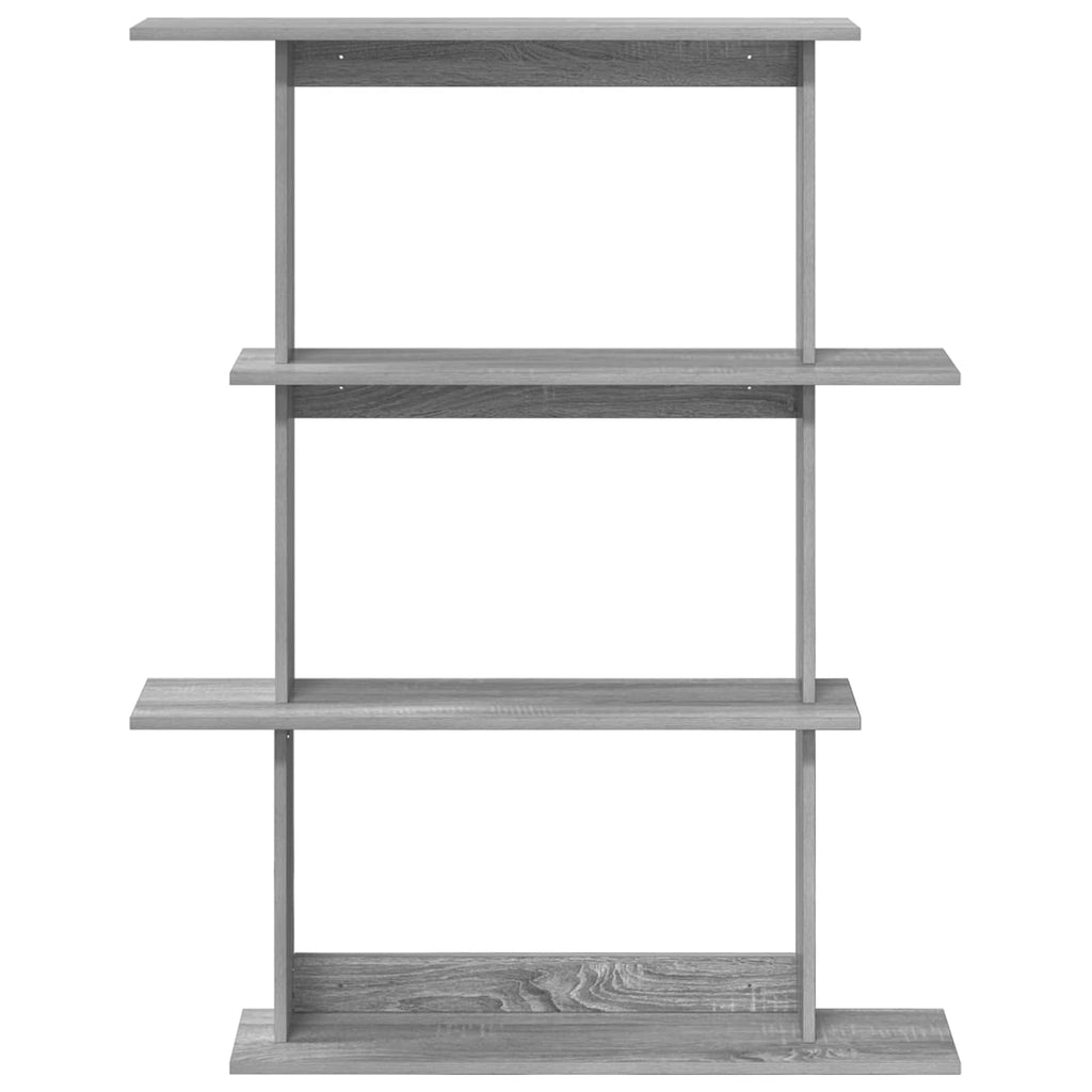 vidaXL Półka ścienna Szary Sonoma 100 x 20 x 126 cm