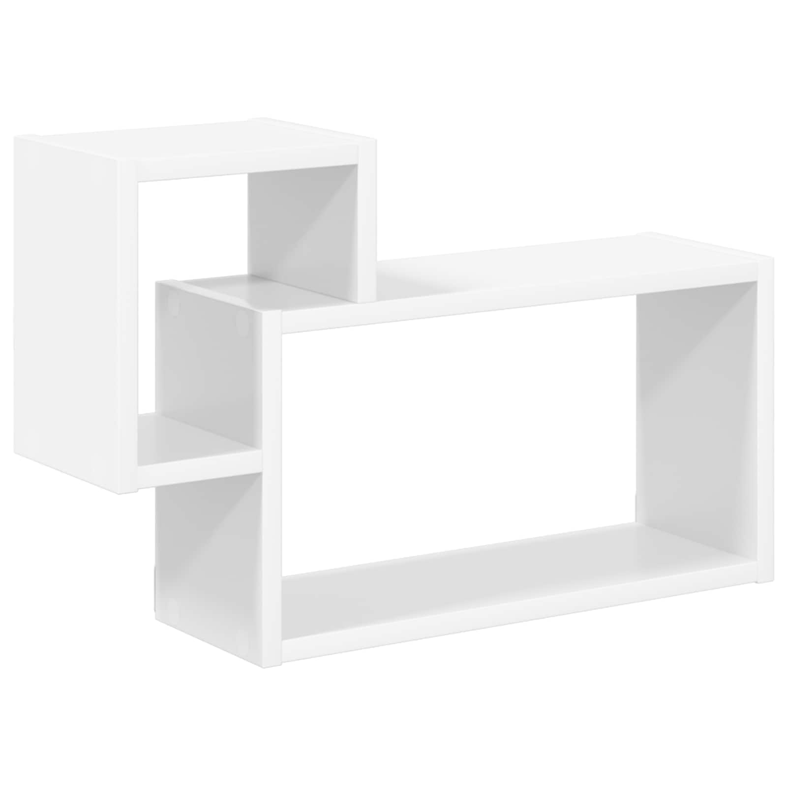 vidaXL Półka ścienna Do montażu na ścianie Biały 55 x 15 x 35 cm