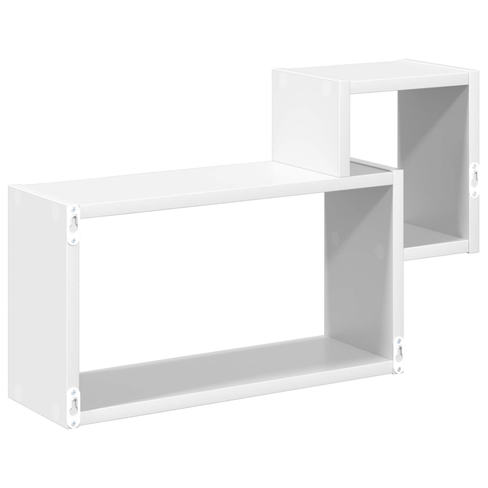vidaXL Półka ścienna Do montażu na ścianie Biały 55 x 15 x 35 cm