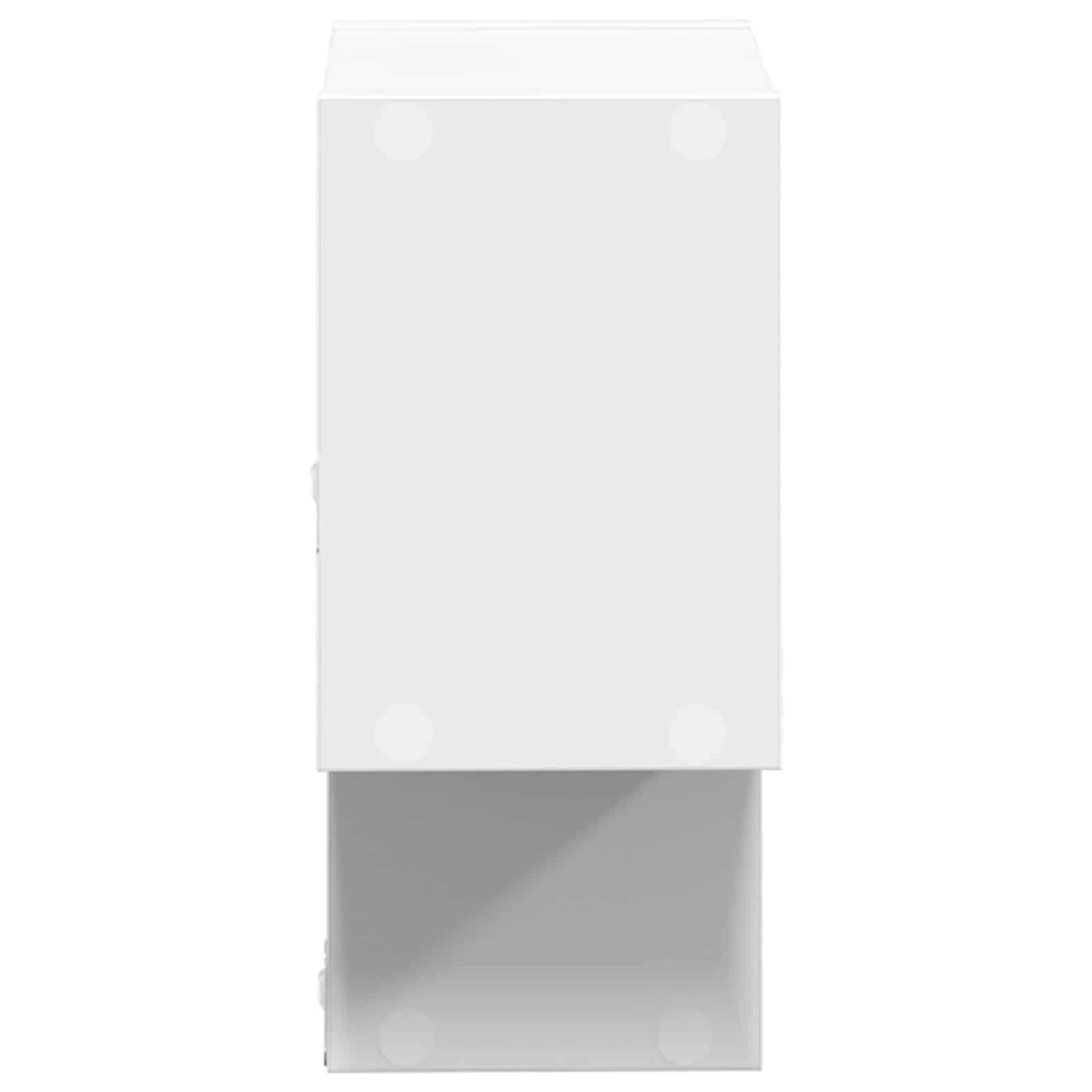 vidaXL Półka ścienna Do montażu na ścianie Biały 55 x 15 x 35 cm