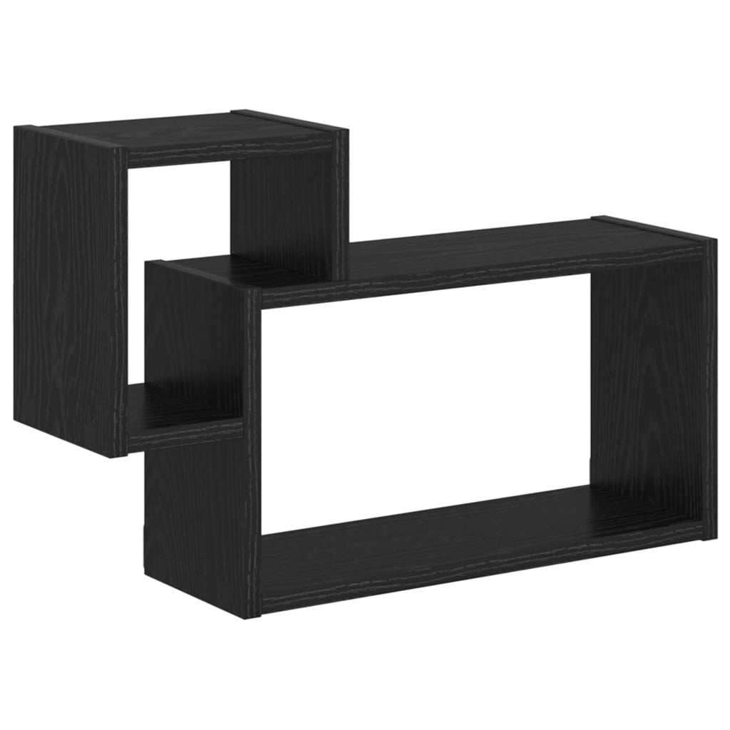vidaXL Półka ścienna Do montażu na ścianie Czarny dąb 55 x 15 x 35 cm