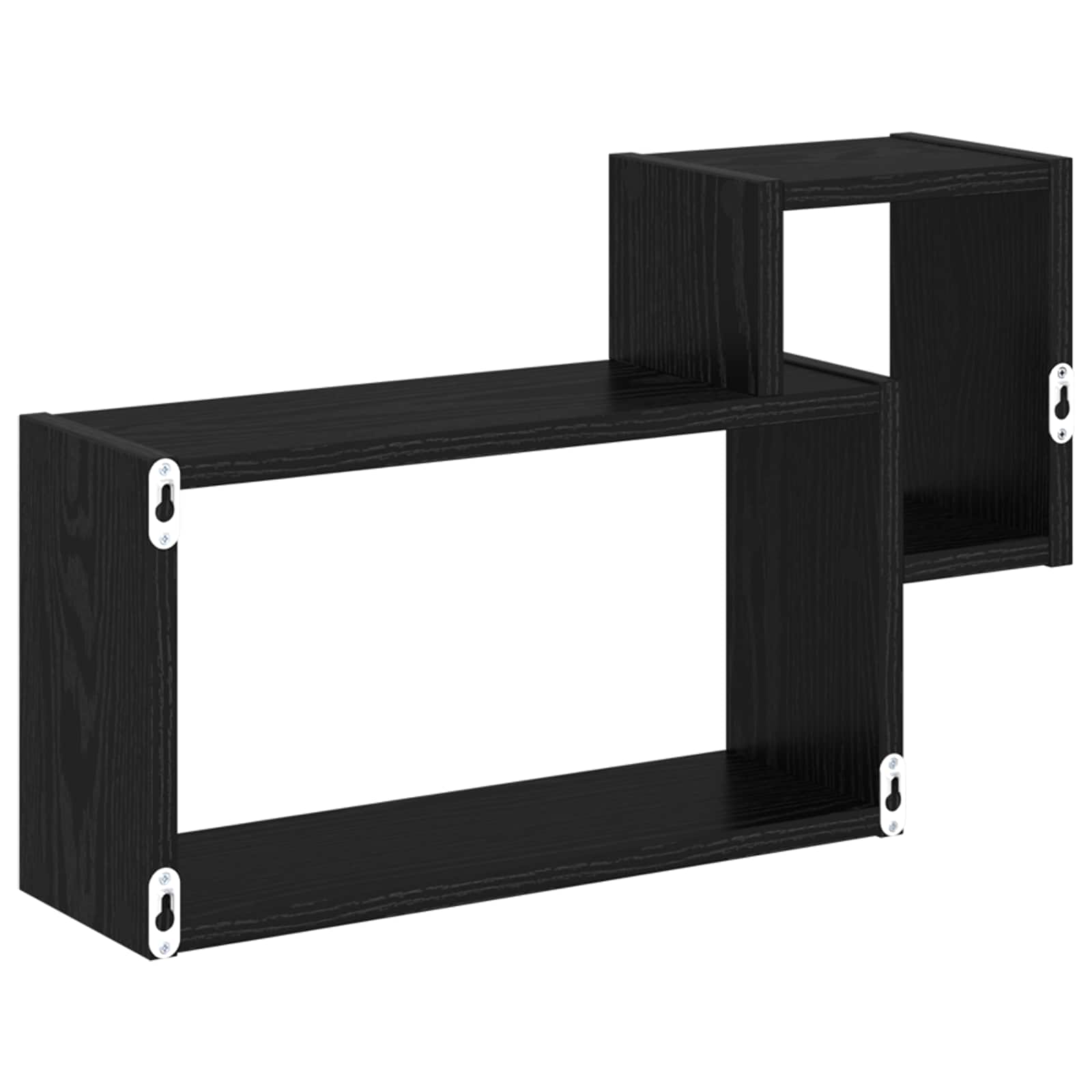 vidaXL Półka ścienna Do montażu na ścianie Czarny dąb 55 x 15 x 35 cm