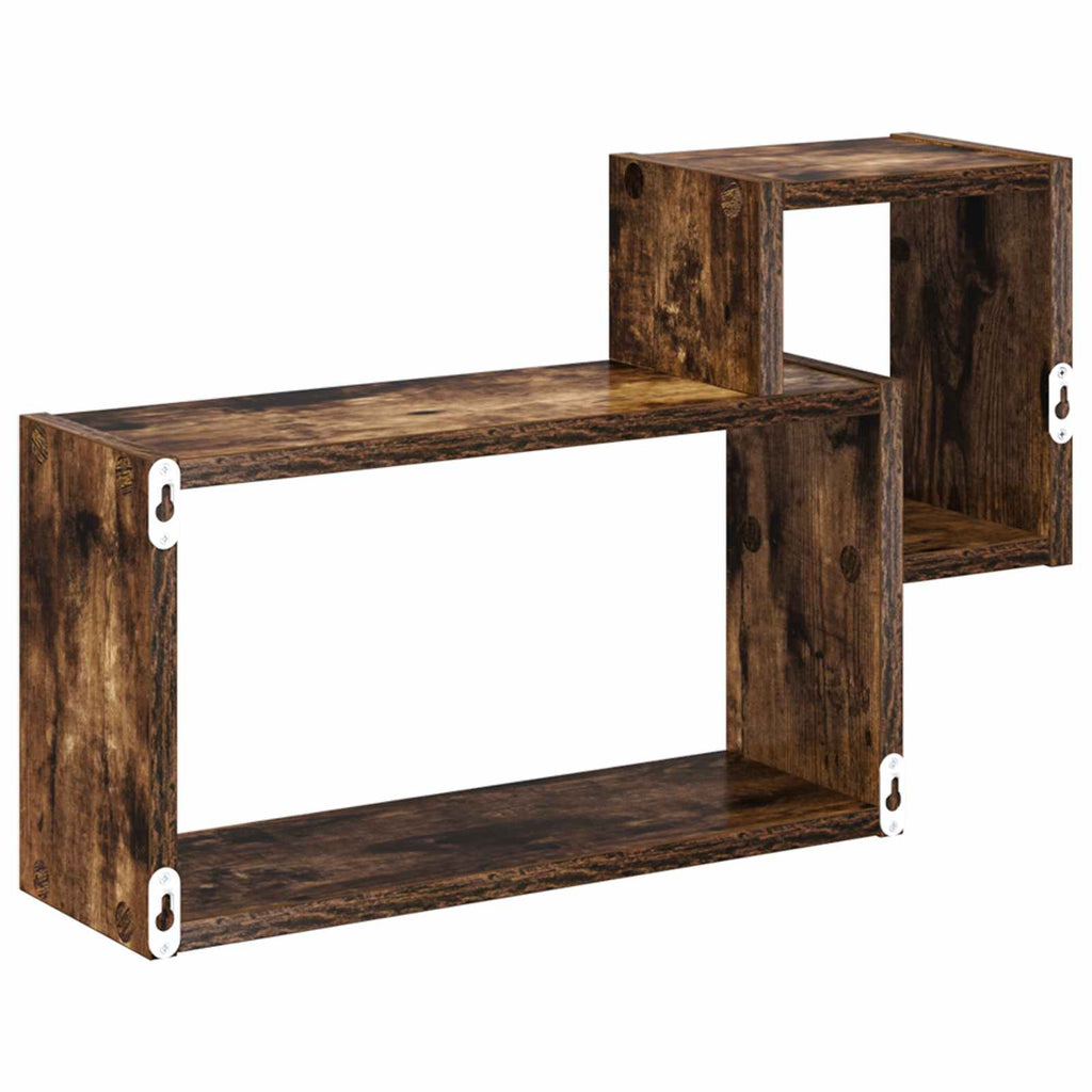 vidaXL Półka ścienna Do montażu na ścianie Dąb wędzony 55 x 15 x 35 cm