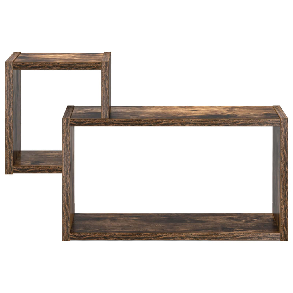 vidaXL Półka ścienna Do montażu na ścianie Dąb wędzony 55 x 15 x 35 cm