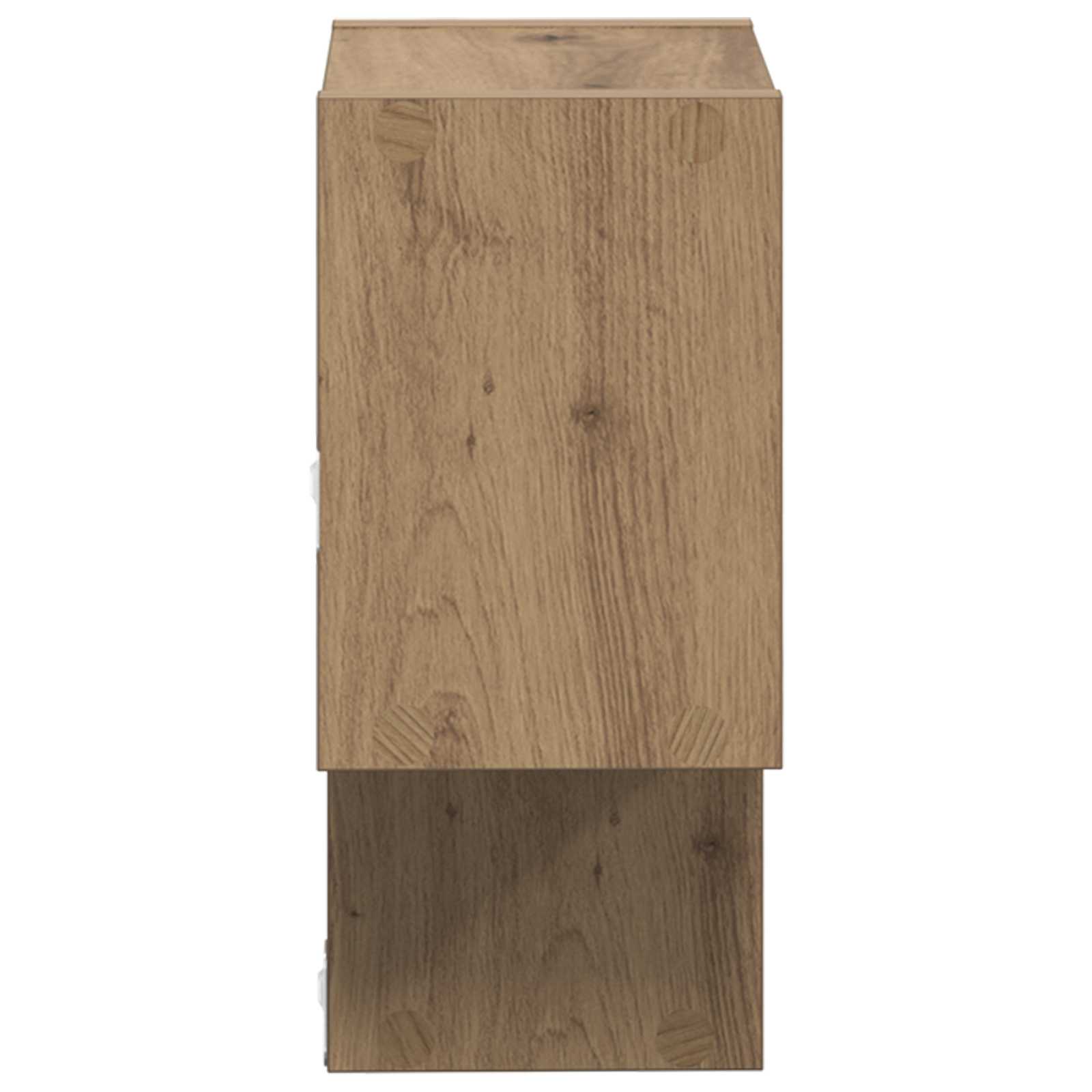 vidaXL Półka ścienna Do montażu na ścianie Dąb artisan 55 x 15 x 35 cm