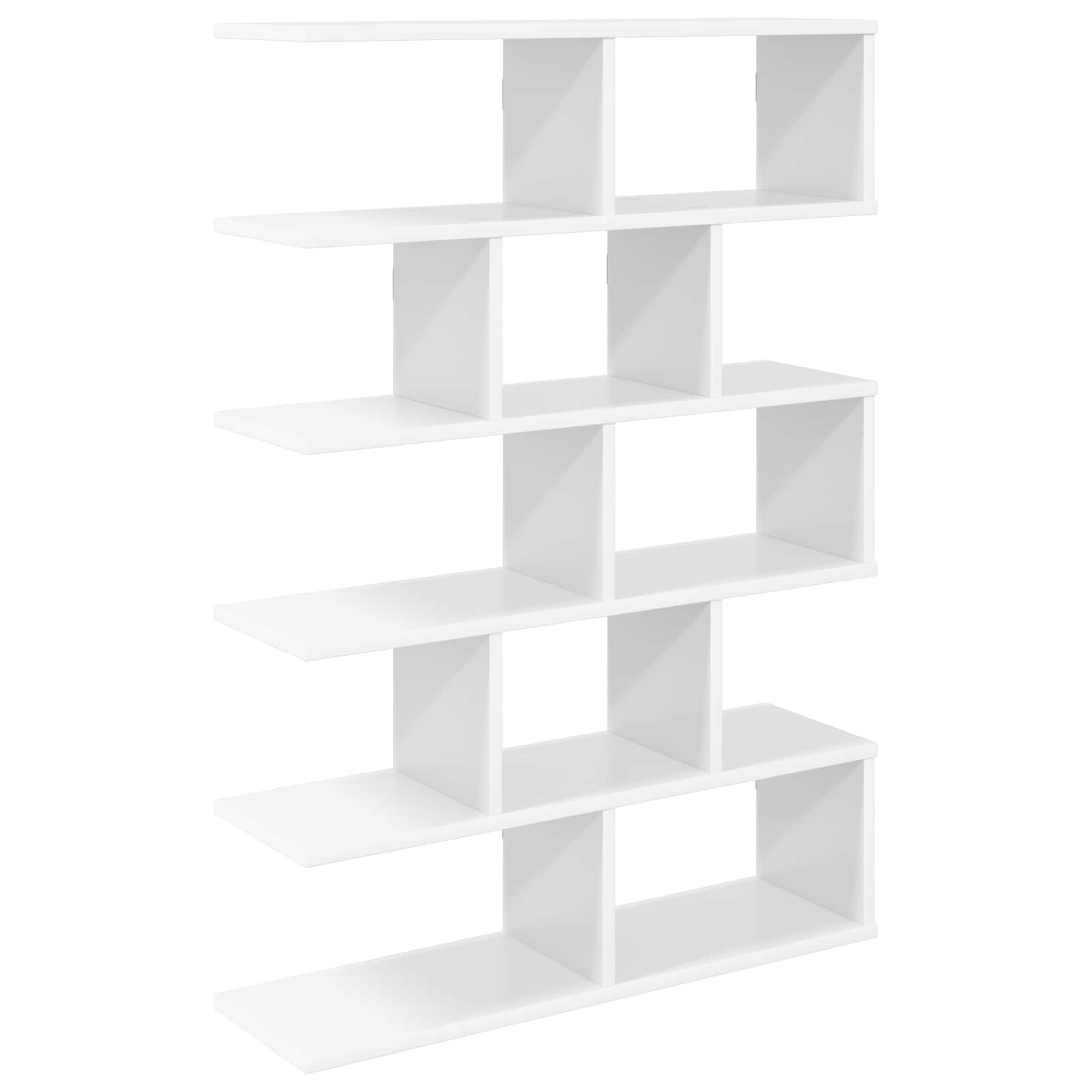 vidaXL Półka ścienna Biały 70 x 20 x 100 cm Drewno inżynieryjne