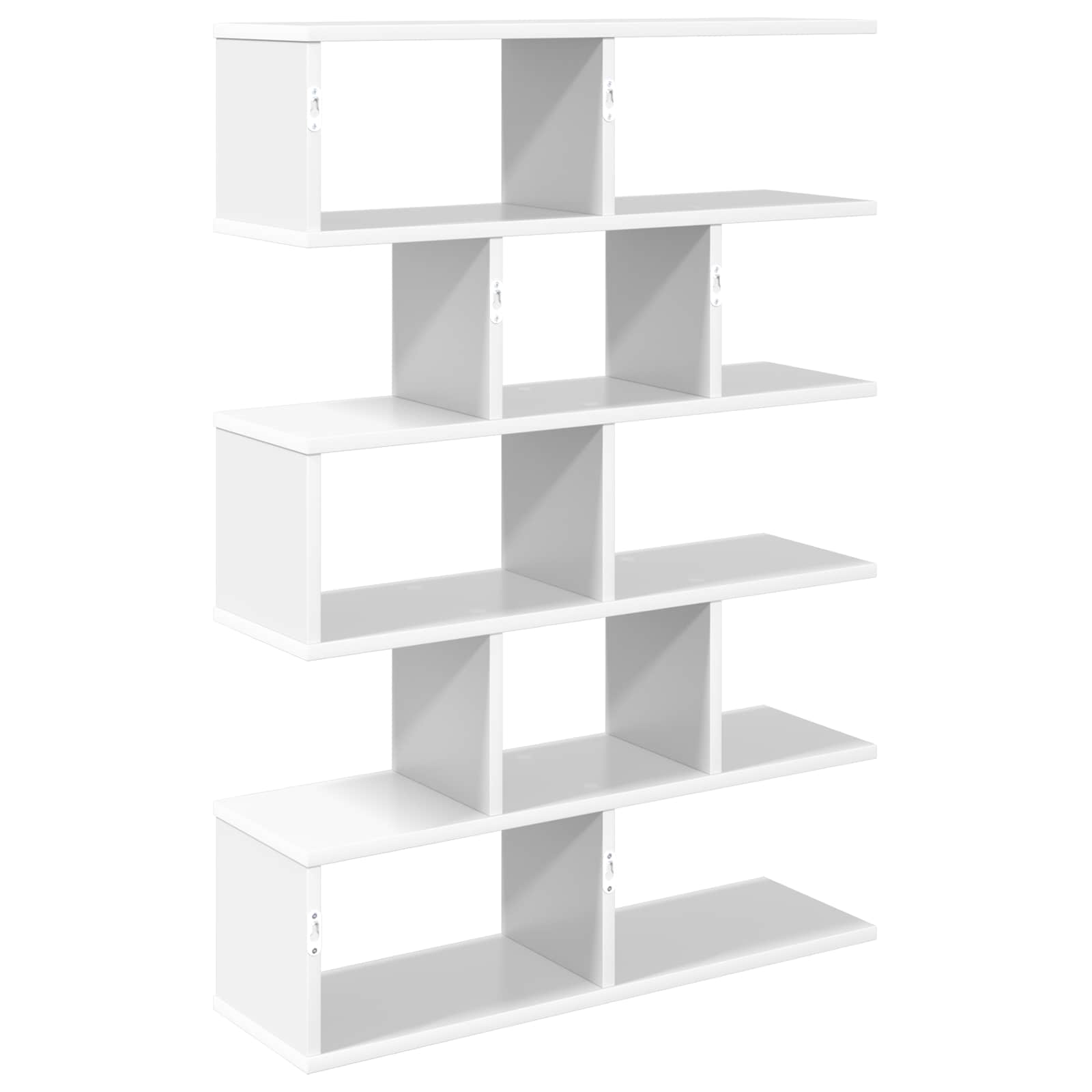 vidaXL Półka ścienna Biały 70 x 20 x 100 cm Drewno inżynieryjne