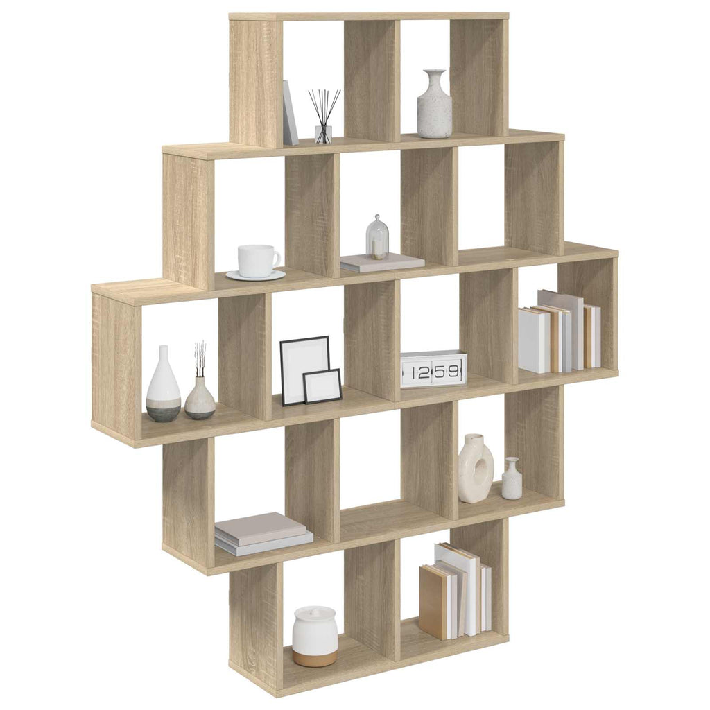 vidaXL Półka ścienna dąb Sonoma 120 x 20 x 136 cm Drewno inżynieryjne