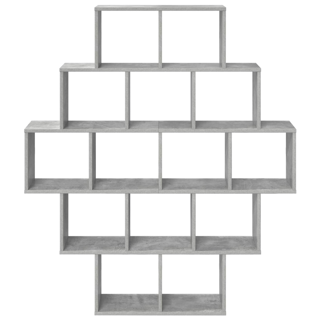 vidaXL Półka ścienna Betonowy szary 120 x 20 x 136 cm