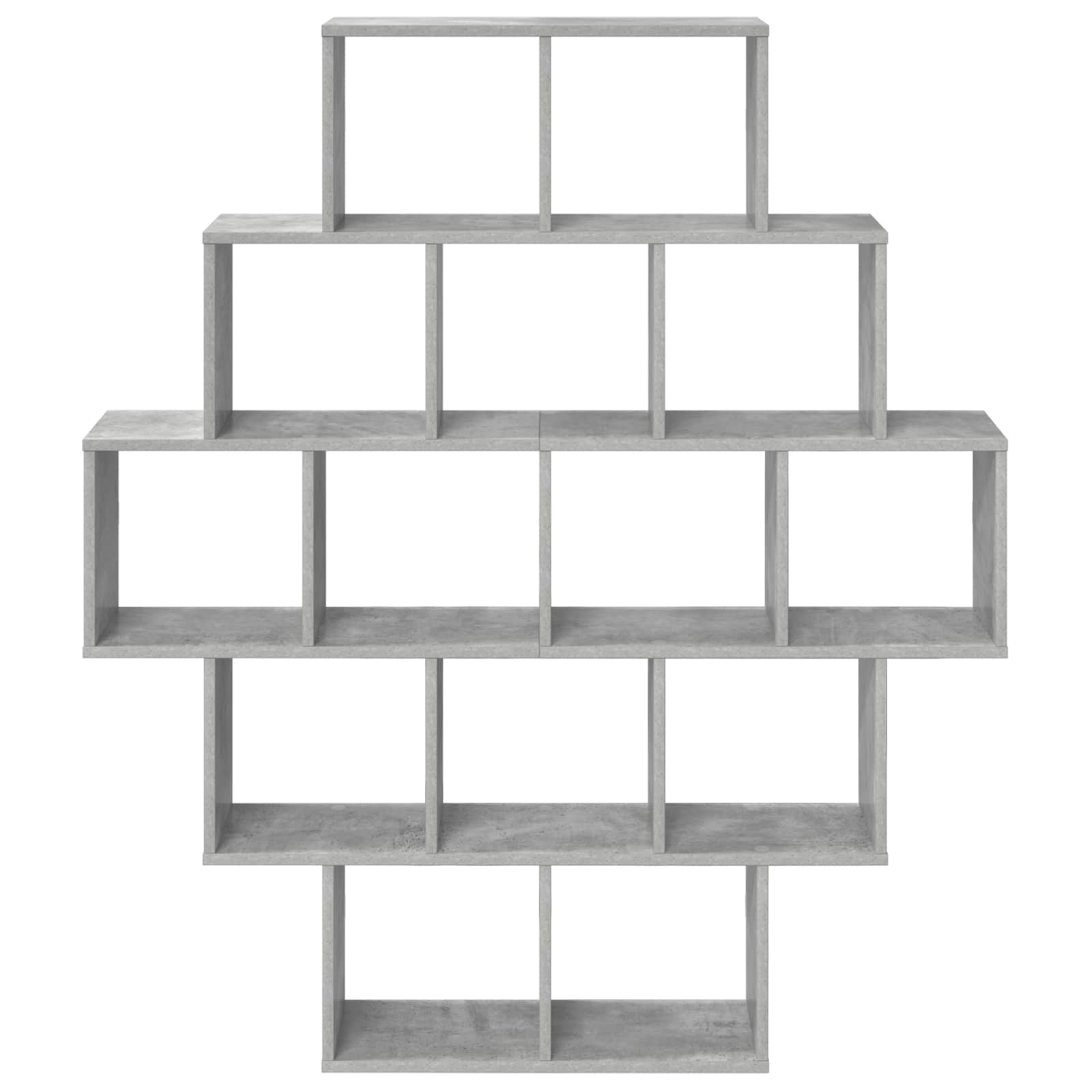 vidaXL Półka ścienna Betonowy szary 120 x 20 x 136 cm