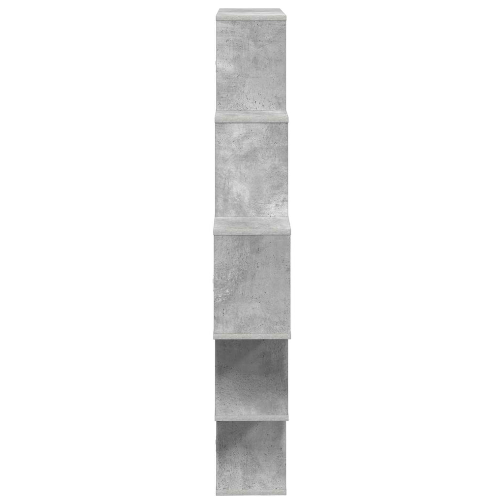 vidaXL Półka ścienna Betonowy szary 120 x 20 x 136 cm
