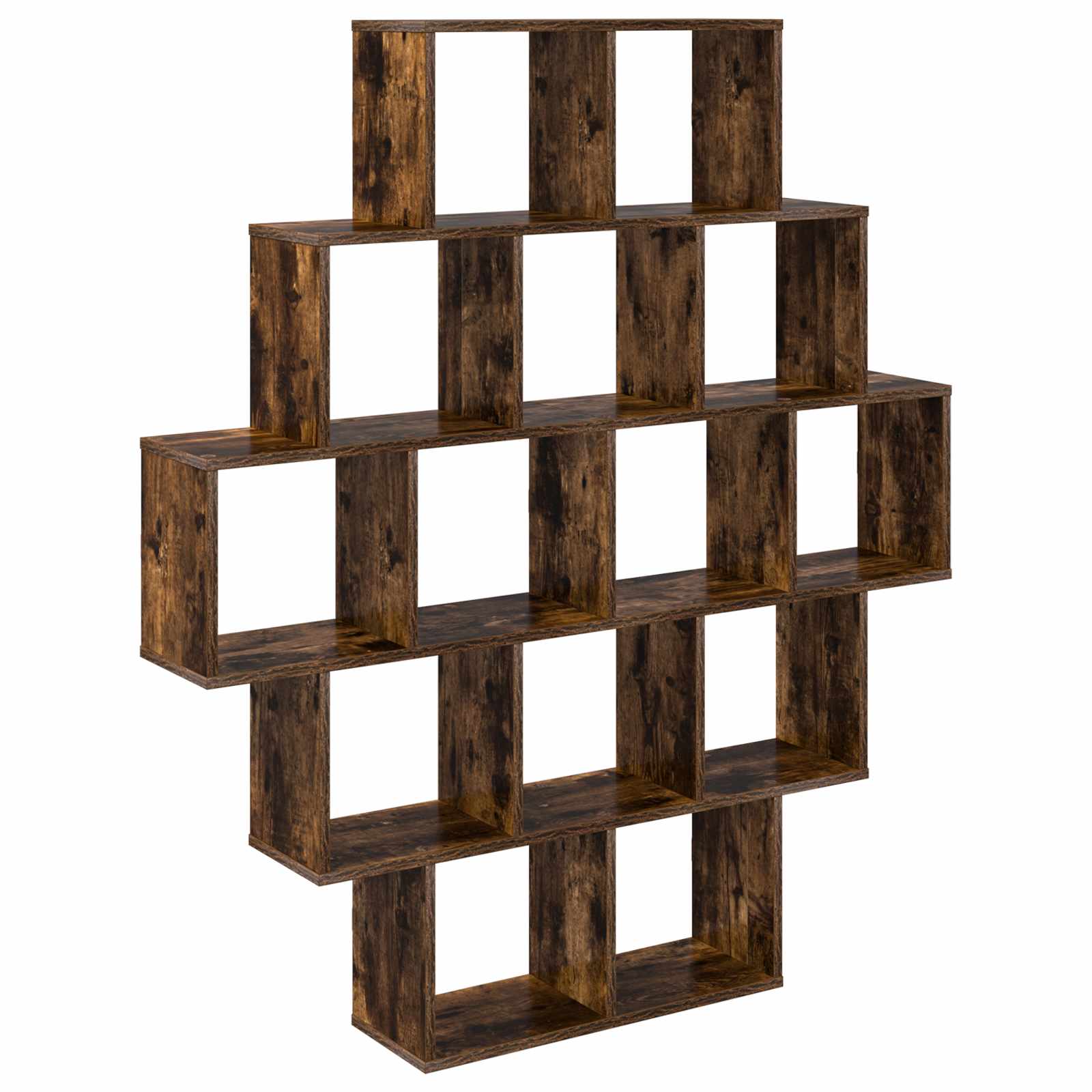 vidaXL Półka ścienna Dąb wędzony 120 x 20 x 136 cm Drewno inżynieryjne
