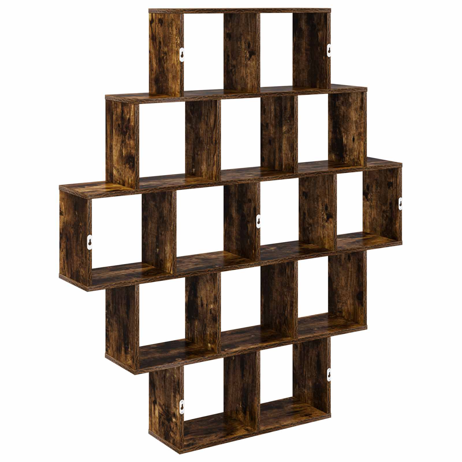 vidaXL Półka ścienna Dąb wędzony 120 x 20 x 136 cm Drewno inżynieryjne