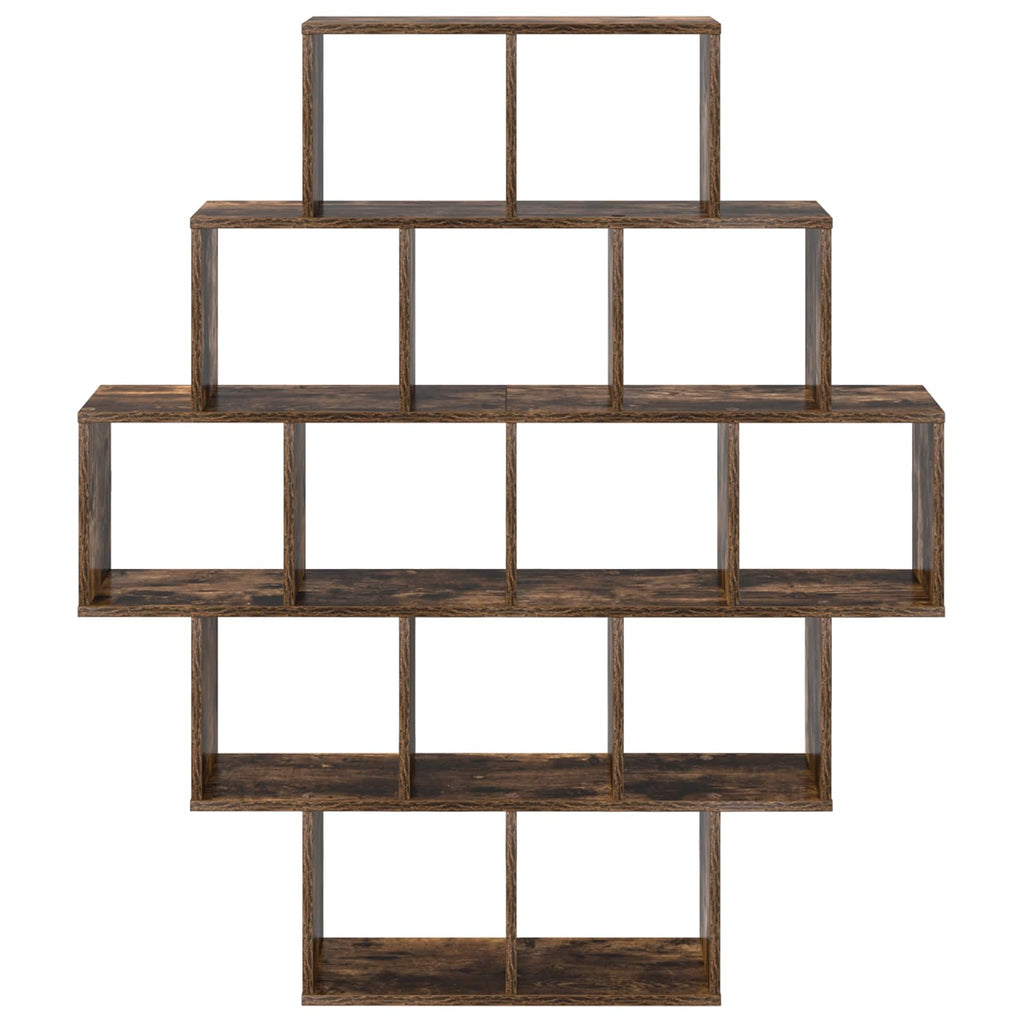 vidaXL Półka ścienna Dąb wędzony 120 x 20 x 136 cm Drewno inżynieryjne