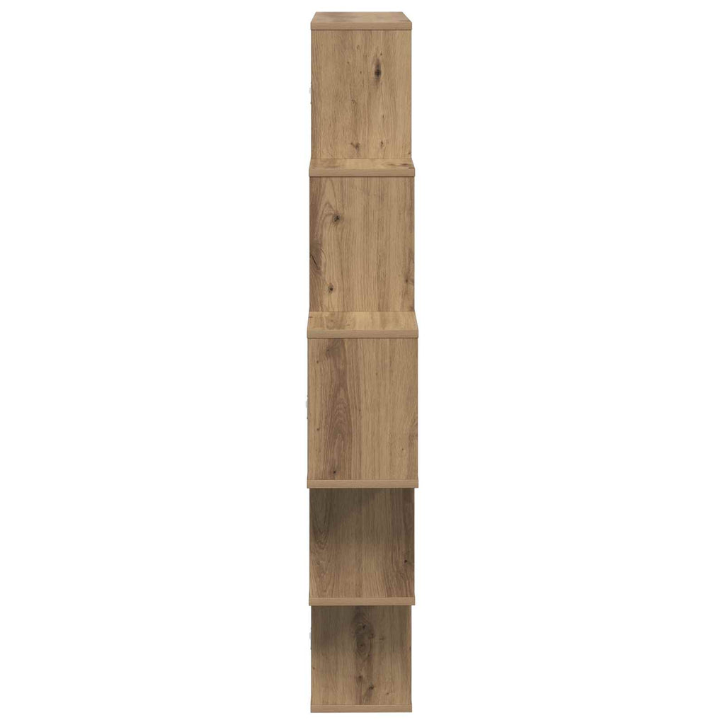 vidaXL Półka ścienna Dąb artisan 120 x 20 x 136 cm Drewno inżynieryjne