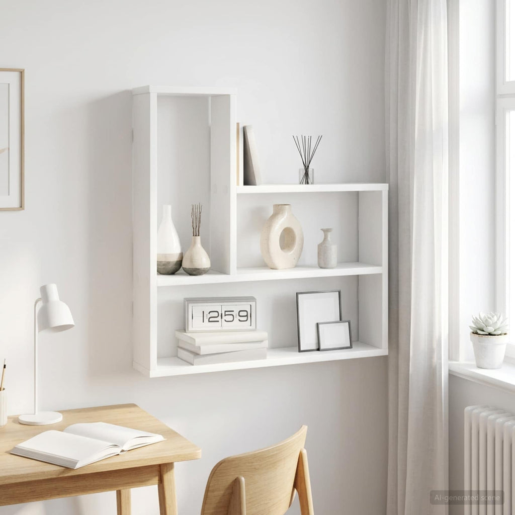 vidaXL Półka ścienna Biały 60 x 11 x 60 cm Drewno inżynieryjne