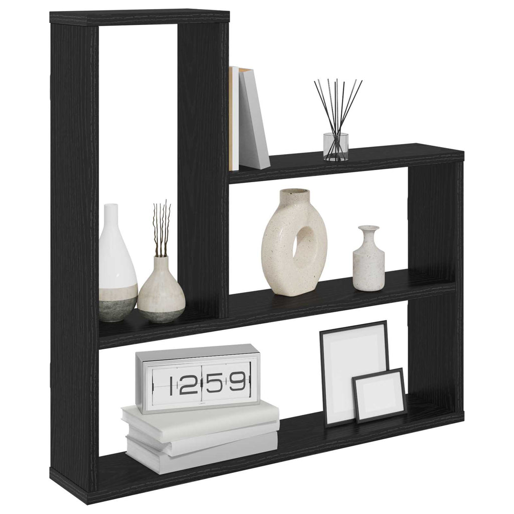 vidaXL Półka ścienna Czarny dąb 60 x 11 x 60 cm Drewno inżynieryjne