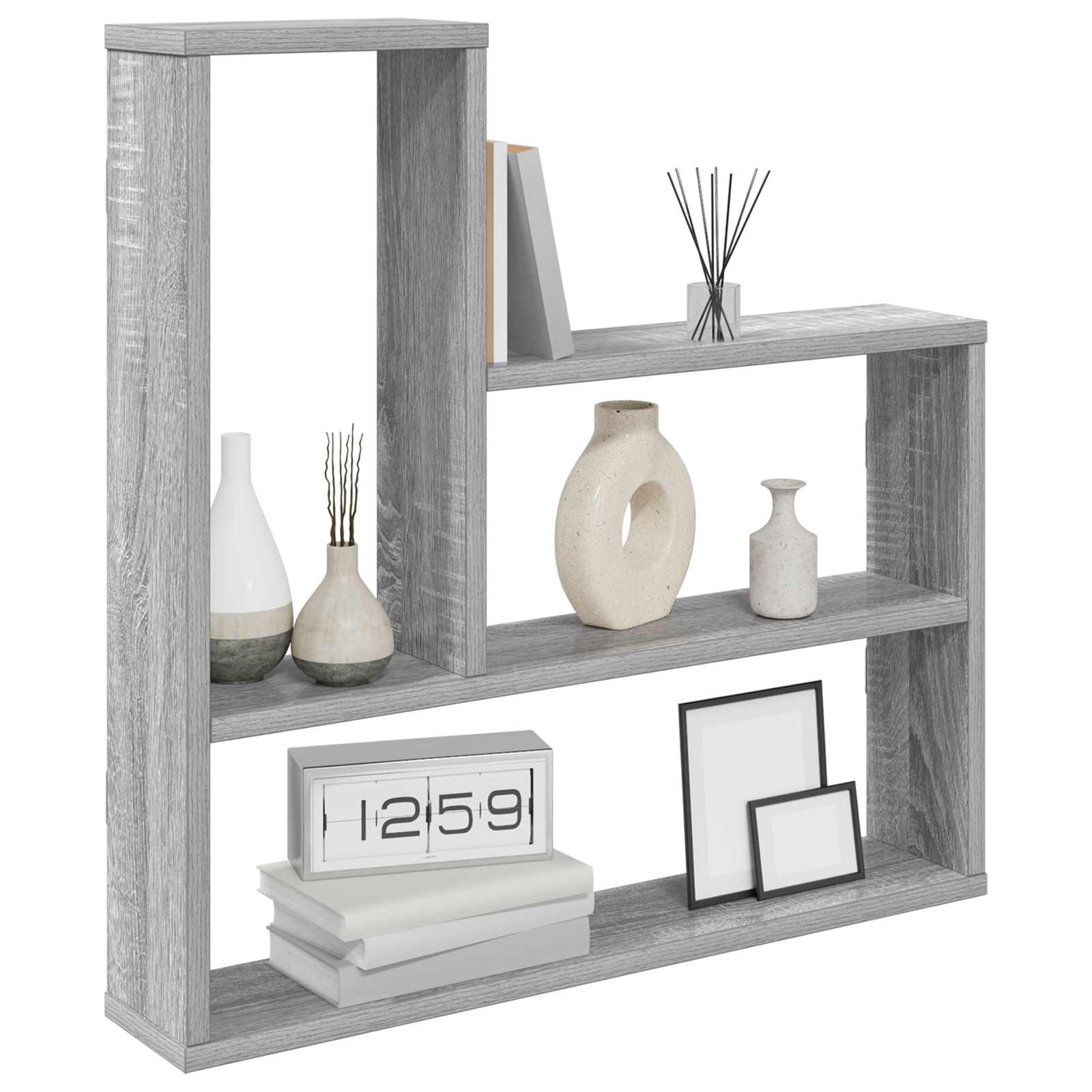 vidaXL Półka ścienna Szary Sonoma 60 x 11 x 60 cm Drewno inżynieryjne