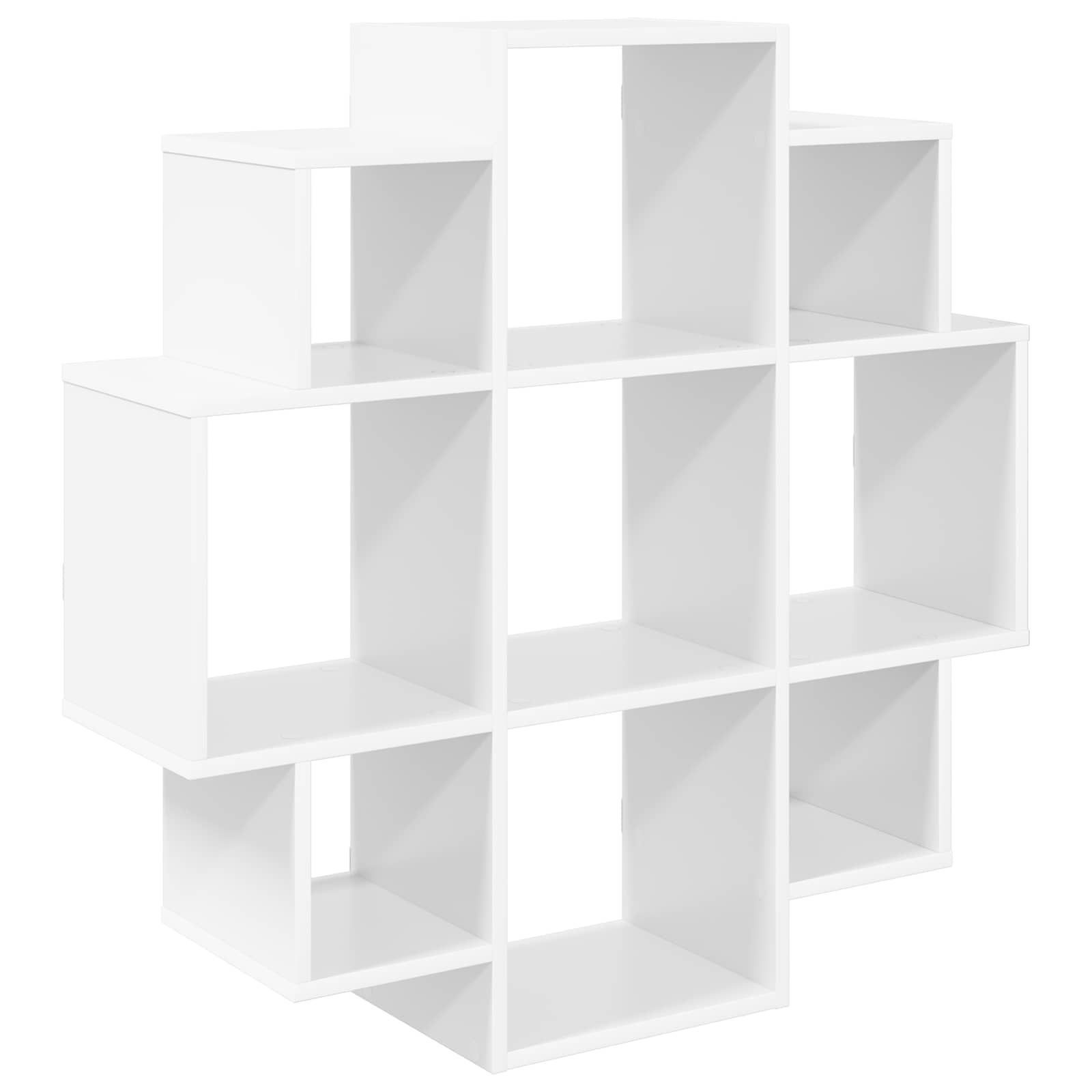 vidaXL Półka ścienna Biały 90 x 25 x 90 cm Drewno inżynieryjne