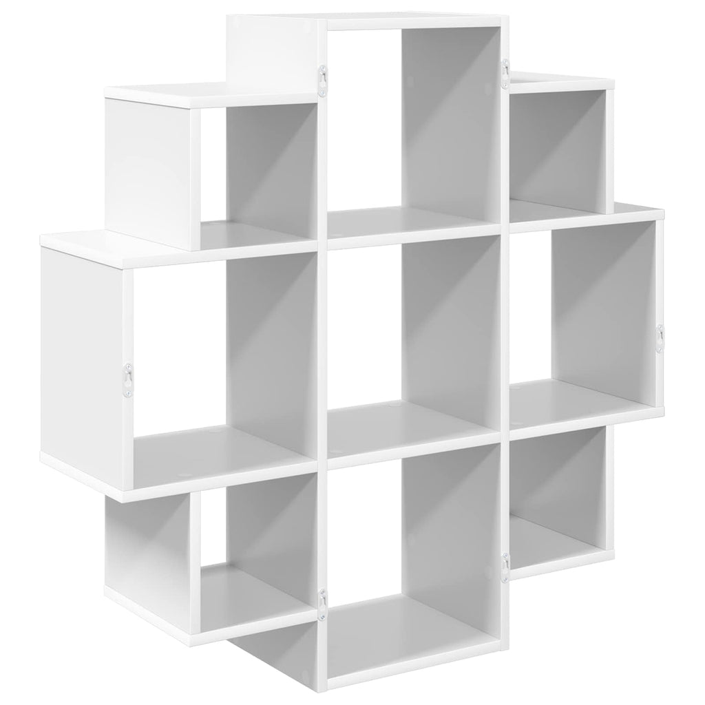 vidaXL Półka ścienna Biały 90 x 25 x 90 cm Drewno inżynieryjne