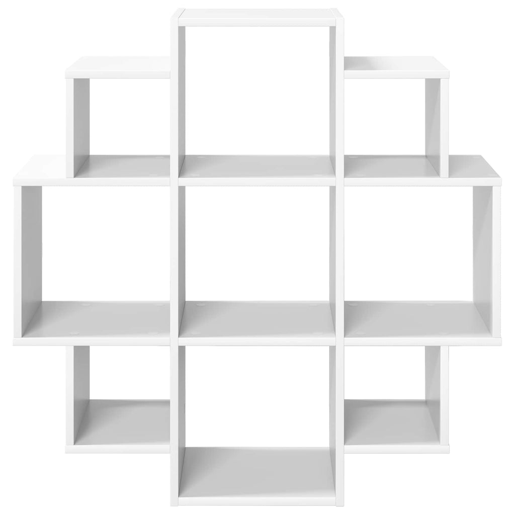 vidaXL Półka ścienna Biały 90 x 25 x 90 cm Drewno inżynieryjne