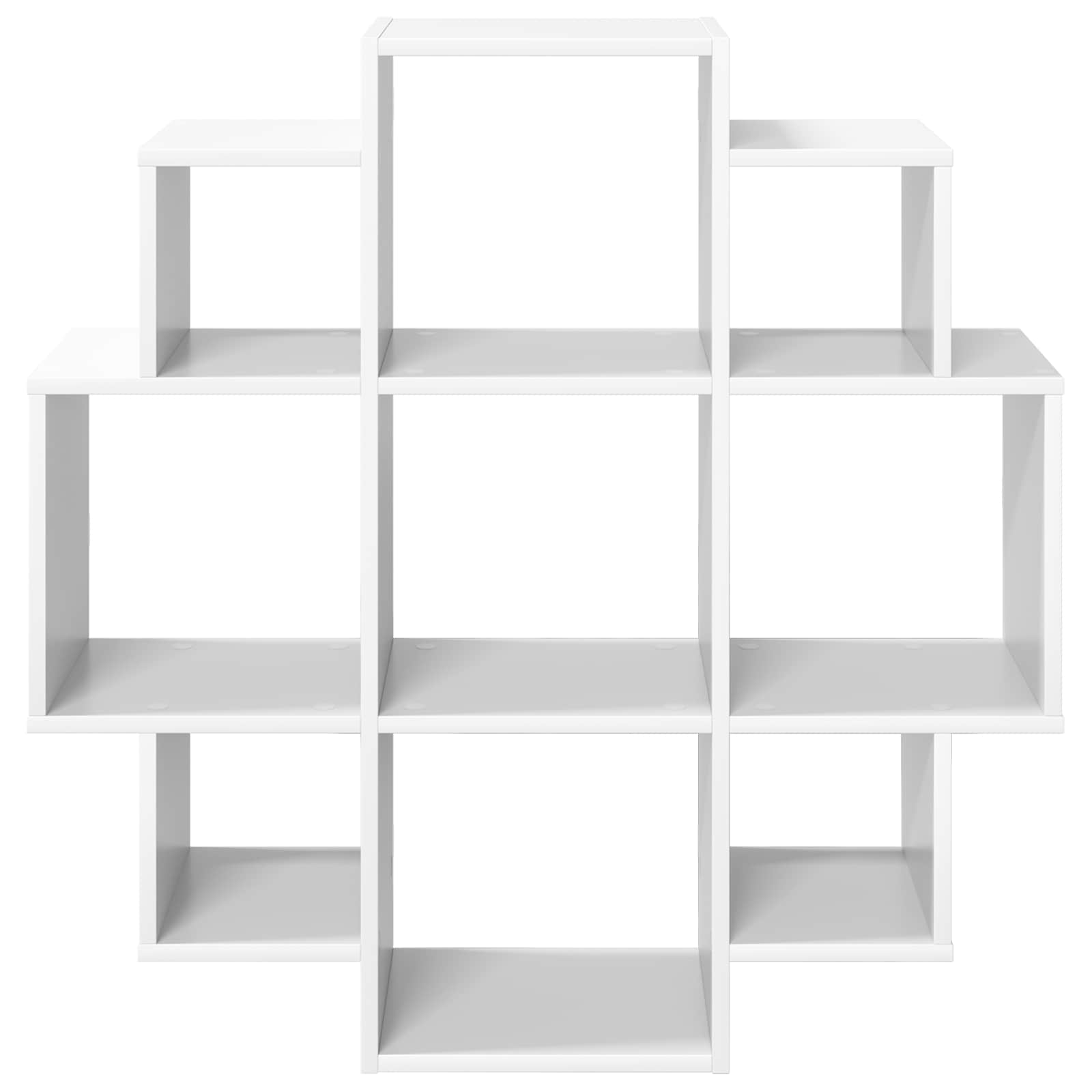 vidaXL Półka ścienna Biały 90 x 25 x 90 cm Drewno inżynieryjne