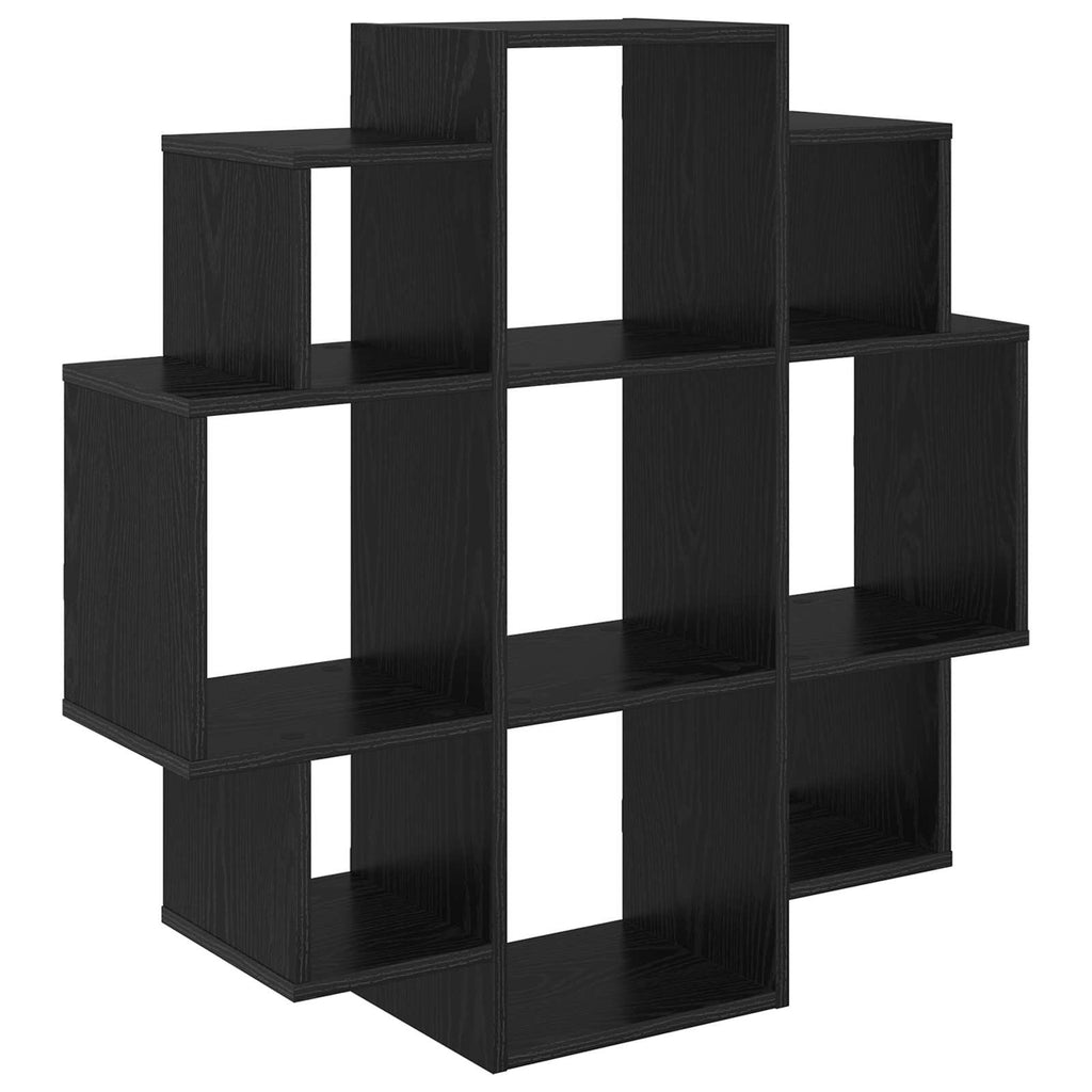 vidaXL Półka ścienna Czarny dąb 90 x 25 x 90 cm Drewno inżynieryjne